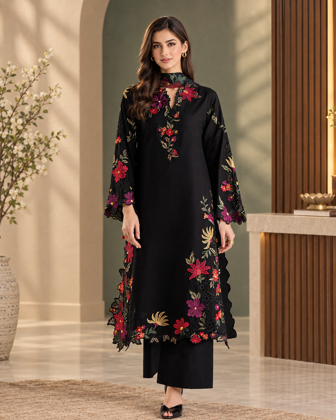 Gulaira Black Floral