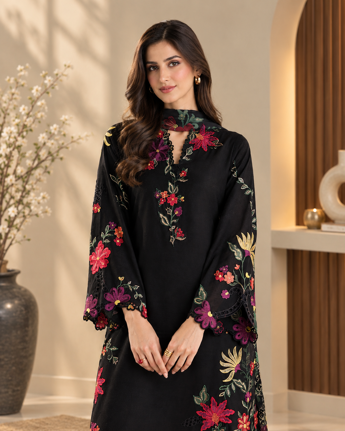 Gulaira Black Floral